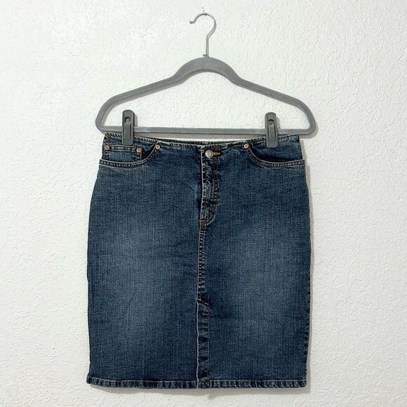 Old Navy stretchy Jean skirt - Picture 1 of 16